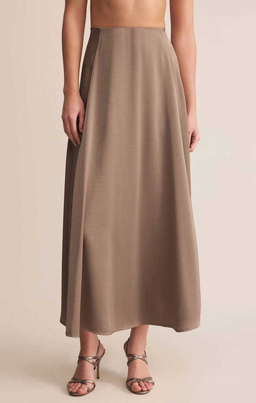 NEW Z SUPPLY northpoint midi skirt in taupe
